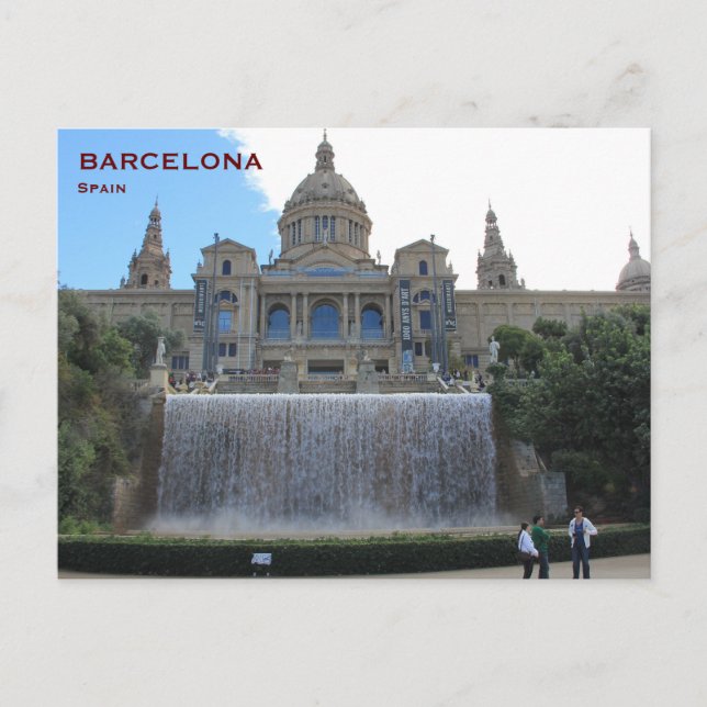 Carte Postale Espagne Barcelone Voyage Tourisme Vintage Ajouter  (Devant)