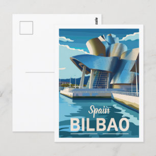 Carte Postale Espagne Bilbao Vintage Lieu de voyage célèbre