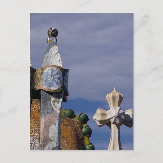 Carte Postale Espagne, Catalogne, Barcelone. Casa Batllo (1906). (Devant)