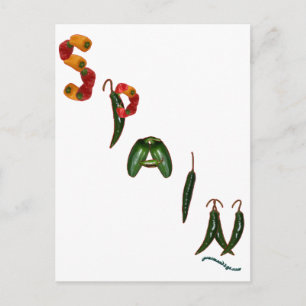 Carte Postale Espagne Chili Peppers