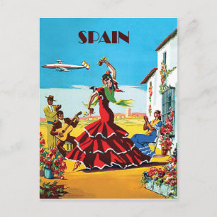 Carte Postale Espagne, danse et musique traditionnelles, compagn