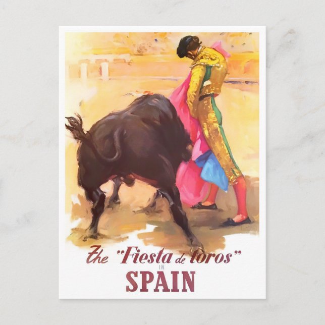 Carte Postale Espagne Fiesta de Toros voyage vintage (Devant)