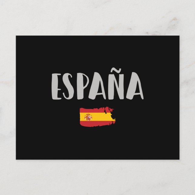Carte Postale Espagne Football Fan Shirt Drapeau (Devant)