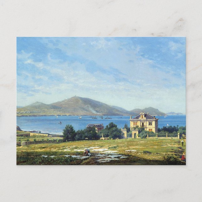 Carte Postale Espagne vintage Bilbao Travel Paining (Devant)