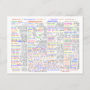 Carte postale Espagnol 4 Courageux
