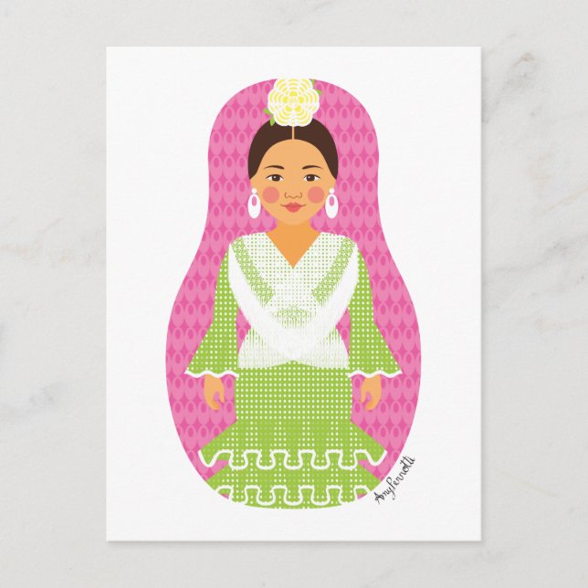 Carte postale espagnole Matryoshka (Devant)