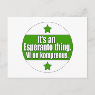 Carte Postale EsperantoThing