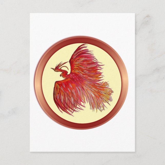 Carte Postale Espère sur la douleur Phoenix (Devant)