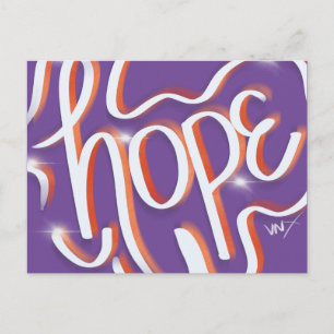 Carte Postale Espoir Urban Faith Street Art Lettre Main