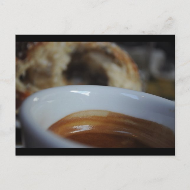 Carte Postale Espresso et cannelle (Devant)