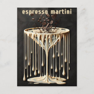 Carte Postale Espresso Martini Cocktail Heure