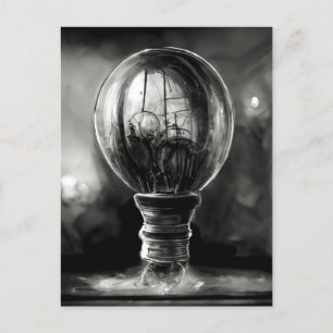 Carte Postale Esquisse d'ampoule