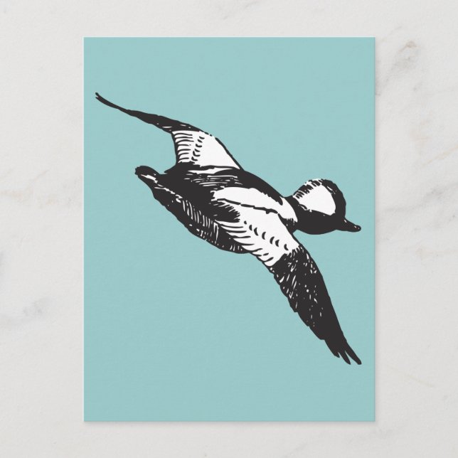 Carte Postale Esquisse en tête de tampon (Devant)