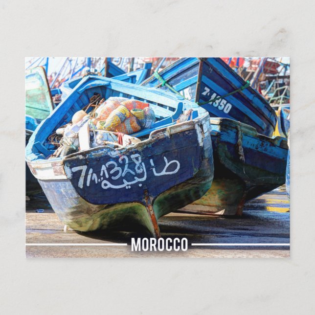 Carte Postale Essaouira - Bateaux arabes, Maroc (Devant)