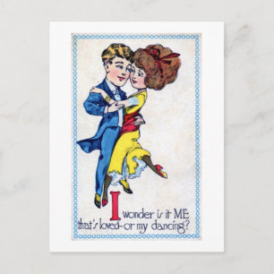 Carte Postale Est-ce moi ? Ou ma danse ? Vintage