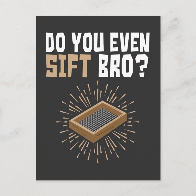Carte Postale Est-Ce Que Vous Avez Même Siégé Bro Funny Archéolo (Devant)
