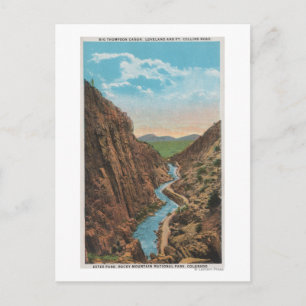 Carte Postale Estes Park, CO - Vue du canon Big Thompson