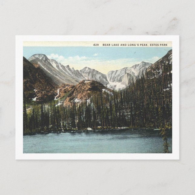 Carte Postale Estes Park, Colorado, Bear Lake, Long's Peak (Devant)
