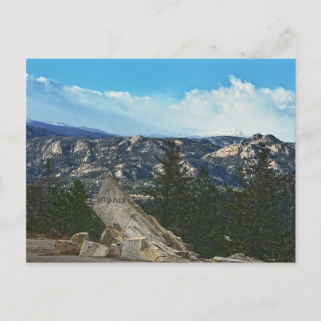 Carte Postale Estes Park, Colorado, panneau Vue (Devant)