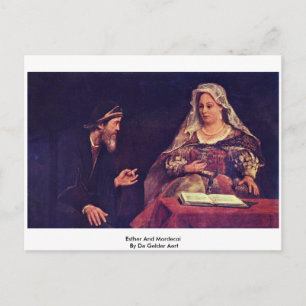 Carte Postale Esther And Mordecai By De Gelder Aert
