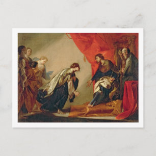 Carte Postale Esther devant Ahasuerus, c.1645-50 (huile sur ca