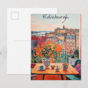 Carte Postale Esthétique de la ville de voyage Édimbourg Écosse