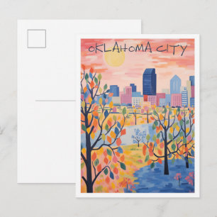 Carte Postale esthétique de voyage à Oklahoma City