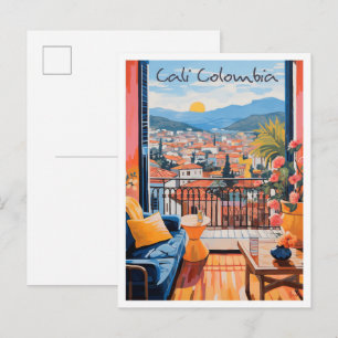Carte Postale esthétique de voyage Cali Colombie