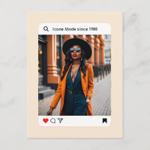 Carte Postale esthétique moderne photo instagram stylée