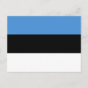 Carte Postale Estonie Drapeau EE