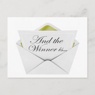 Carte Postale Et le gagnant est l'enveloppe
