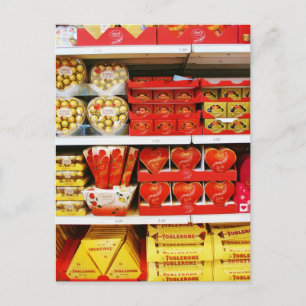 Carte Postale Étagères de magasin de bonbons