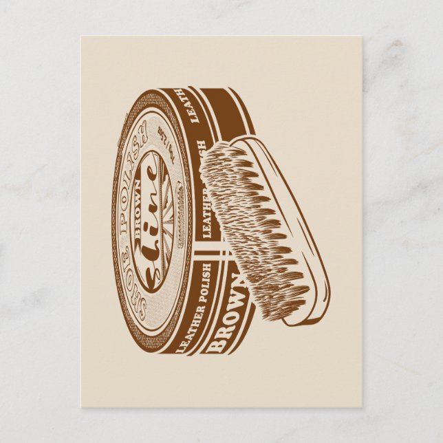 Carte Postale étain à chaussures Brown (Devant)