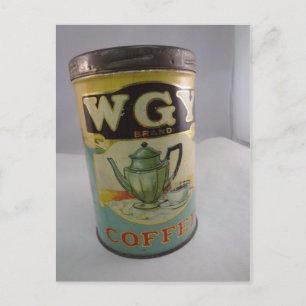 Carte Postale Étain De Café, Étanche Vintage WGY