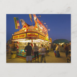 Carte Postale Étal de nourriture à la Northwest Montana Fair à