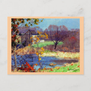 Carte Postale Étang à Old Lyme, Connecticut