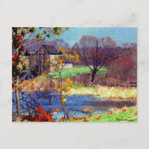 Carte Postale Étang à Old Lyme, Connecticut