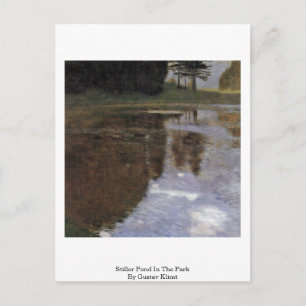 Carte Postale Étang Stiller Dans Le Parc Par Gustav Klimt