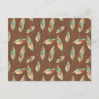 Carte Postale Étape Geo Sud-Ouest | Motif de plumes du sud-ouest