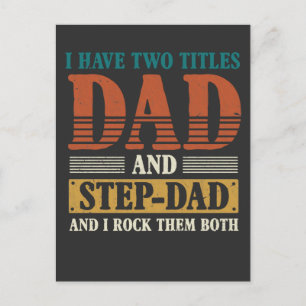 Carte Postale Étape Papa Deux Titres Papa Fier Père