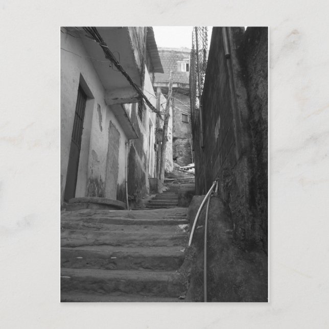 Carte Postale Étapes dans la plus grande favela de Rio de Janeir (Devant)