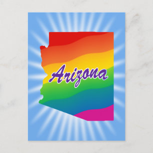 Carte Postale État arc-en-ciel de l'Arizona
