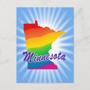 Carte Postale État Arc-En-Ciel Du Minnesota