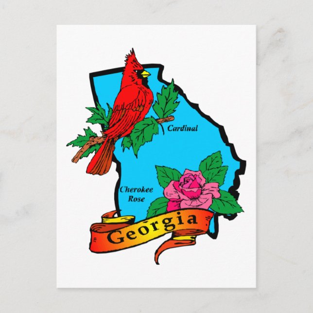 Carte Postale État de Georgia Toxits and Tees for Kids (Devant)
