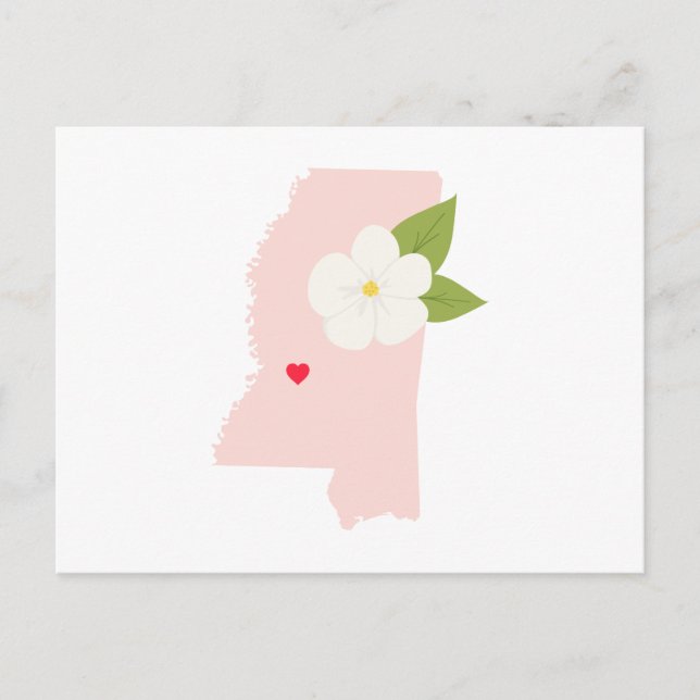 Carte Postale État du Mississippi (Devant)