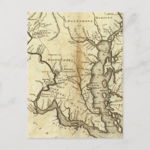 Carte Postale États du Maryland et du Delaware