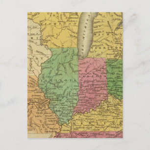Carte Postale États occidentaux, territoires