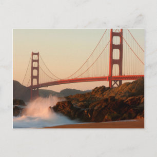 Carte Postale États-Unis, Californie. Vue du pont Golden Gate