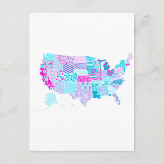 Carte Postale États-Unis de style