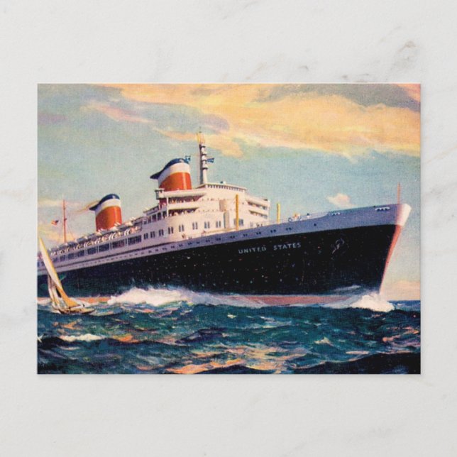Carte Postale États-Unis en mer (Devant)